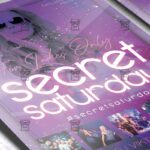 Secret Saturday Flyer - Club PSD Template