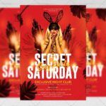 Secret Sexy Party Flyer - Club PSD Template
