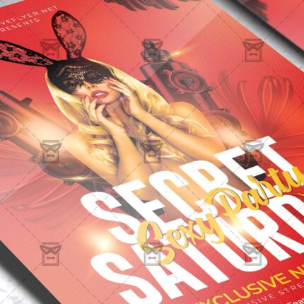 Secret Sexy Party Flyer - Club PSD Template