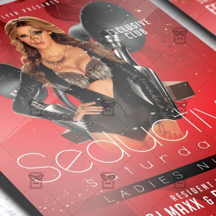 Seductive Saturdays Flyer - Club PSD Template