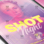 Shot Night Flyer - Club PSD Template