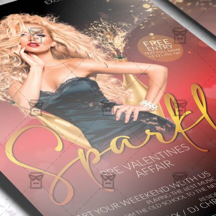 Pre Valentines Affair Template - Flyer PSD + Instagram Ready Size