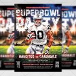 Super Bowl Party Template - Flyer PSD + Instagram Ready Size