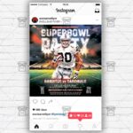 Super Bowl Party Template - Flyer PSD + Instagram Ready Size - Image 4