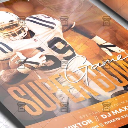 Super Bowl Game 2020 Template - Flyer PSD + Instagram Ready Size