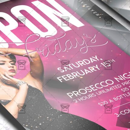 Upon Fridays Template - Flyer PSD + Instagram Ready Size