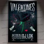 Download Valentine Love Night Template - Flyer PSD