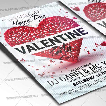Download Valentines Party Template - Flyer PSD-2