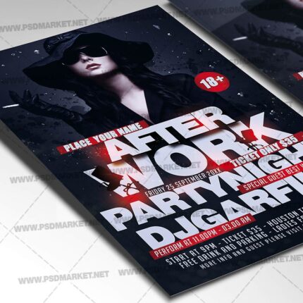 Download After Work Party Night Template - Flyer PSD-2