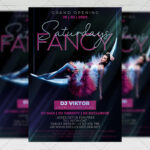 Fancy Saturdays Template - Flyer PSD + Instagram Ready Size