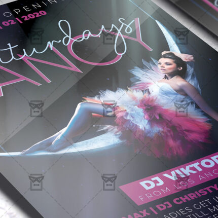 Fancy Saturdays Template - Flyer PSD + Instagram Ready Size