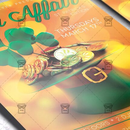 Green Affair Template - Flyer PSD + Instagram Ready Size