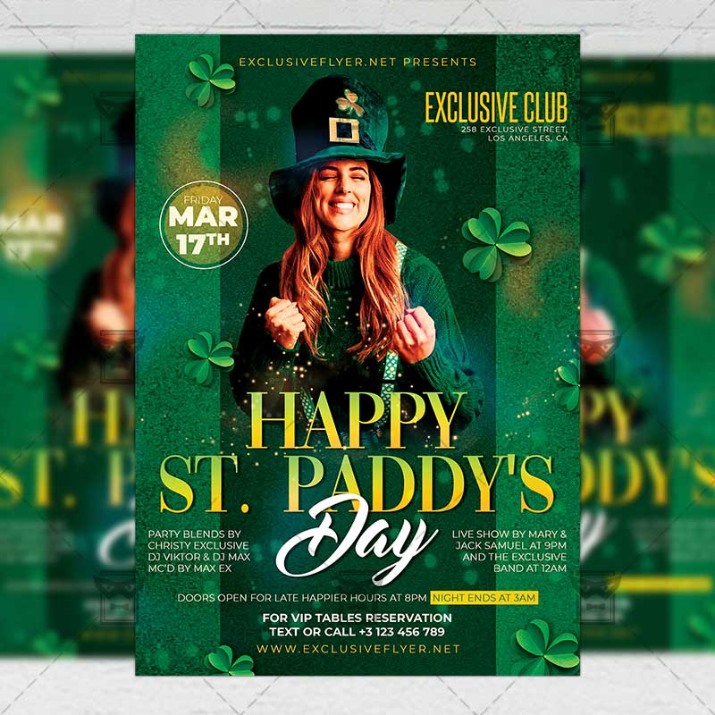 happy_st_paddy_day-premium-flyer-template-1.jpg Happy St. Paddy's Day Template - Flyer PSD + Instagram Ready Size
