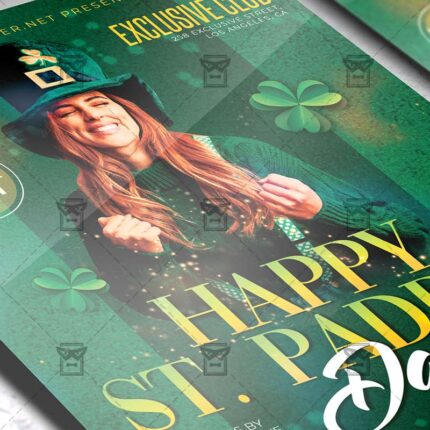 Happy St. Paddy's Day Template - Flyer PSD + Instagram Ready Size