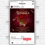 Happy Woman's Day Template - Flyer PSD + Instagram Ready Size