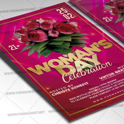Download Happy Womens Day Celebration Template - Flyer PSD-2
