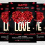 Love Day Template – Flyer PSD + Instagram Ready Size