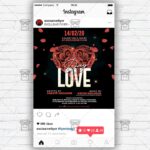 Love Day Template – Flyer PSD + Instagram Ready Size