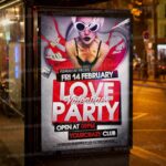 Download Love Party Valentines Template - Flyer PSD-3