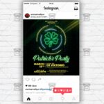 Neon St. Patrick's Party Template - Flyer PSD + Instagram Ready Size