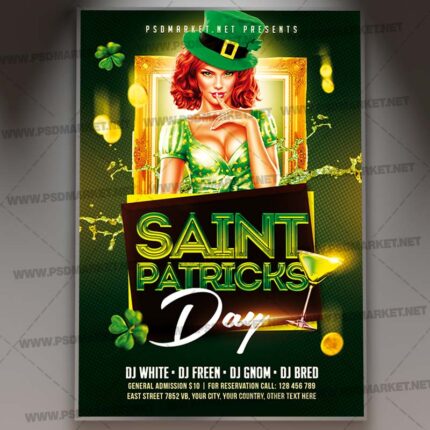 Download Patricks Club Night Template - Flyer PSD