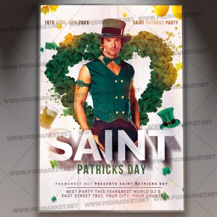 Download Patricks Club Party Template - Flyer PSD