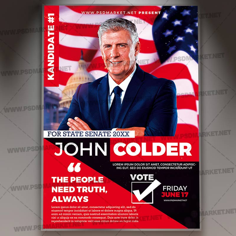 political_flyer_psd_psdmarket_1.jpg Download Political Template - Flyer PSD