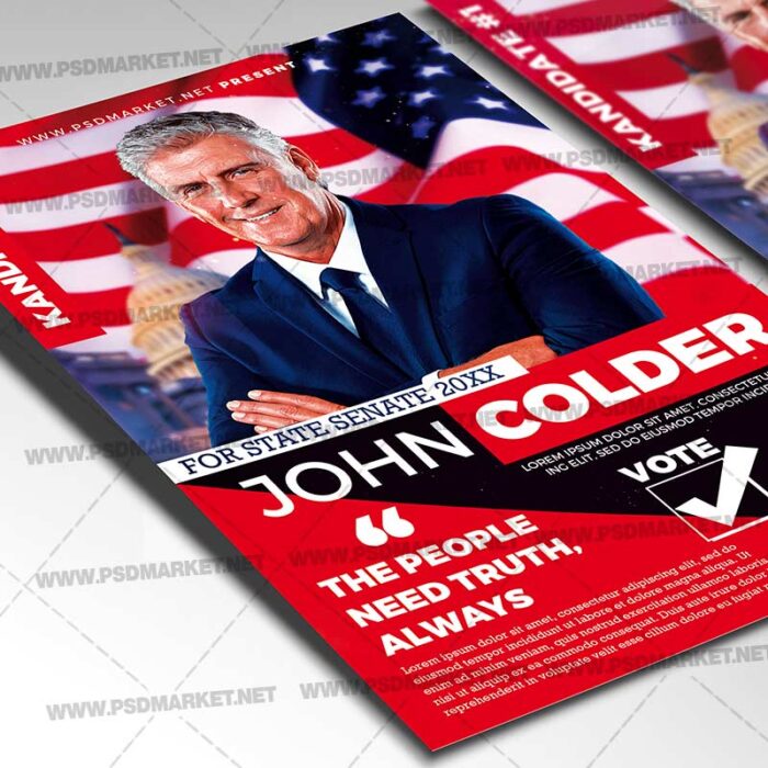 Sheriff Vote - Political Flyer PSD Template | PSDmarket