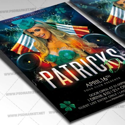 Download Saint Patricks Club Night Template - Flyer PSD-2