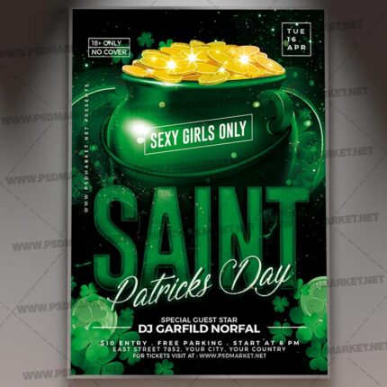 Download Saint Patricks Day Night Template - Flyer PSD