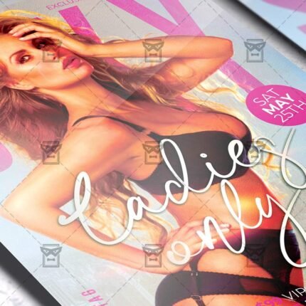 Sexy Ladies Only Template - Flyer PSD + Instagram Ready Size