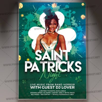 Download St Patricks Night Event Template - Flyer PSD