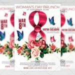 Woman's Day Brunch Template - Flyer PSD + Instagram Ready Size