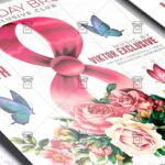 Woman's Day Brunch Template - Flyer PSD + Instagram Ready Size