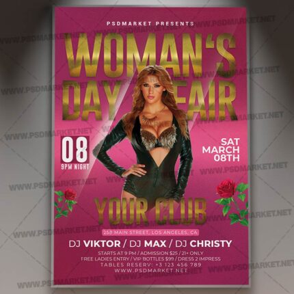 Download Womens Day Affair Template - Flyer PSD