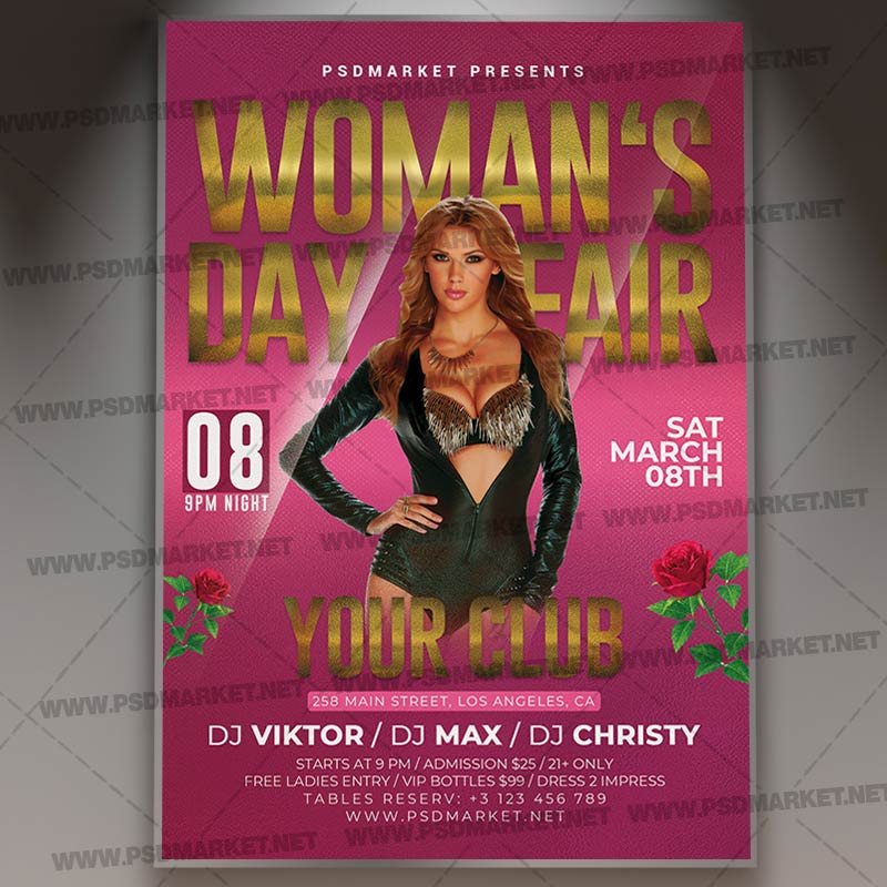 womens_day_affair_flyer_psd_psdmarket_1.jpg Download Womens Day Affair Template - Flyer PSD