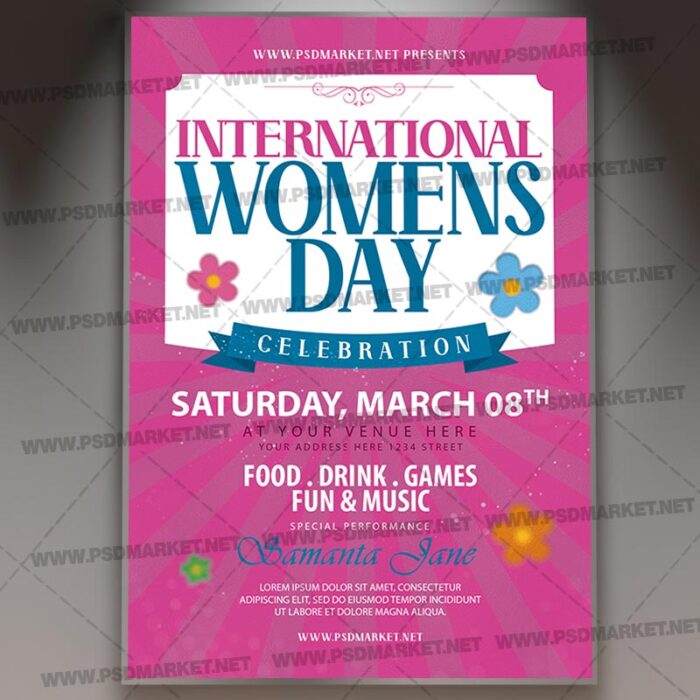 Download Womens Day Celebration Template - Flyer PSD