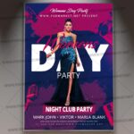 Download Womens Day Party Night Template - Flyer PSD