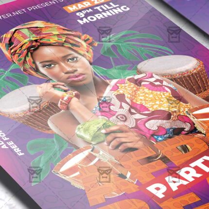 Afro Beat Party Flyer Template