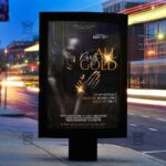 All Gold Party Template - Flyer PSD + Instagram Ready Size