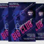 Big Club Opening Template - Flyer PSD + Instagram Ready Size