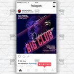 Big Club Opening Template - Flyer PSD + Instagram Ready Size