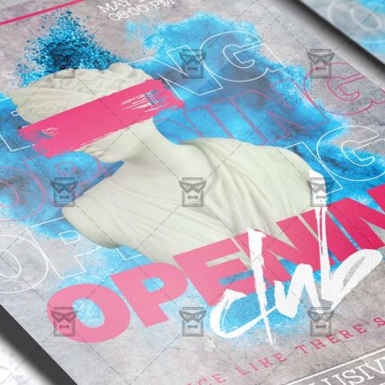 Club Opening Template - Flyer PSD + Instagram Ready Size