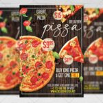 Delivery Pizza Template - Flyer PSD + Instagram Ready Size