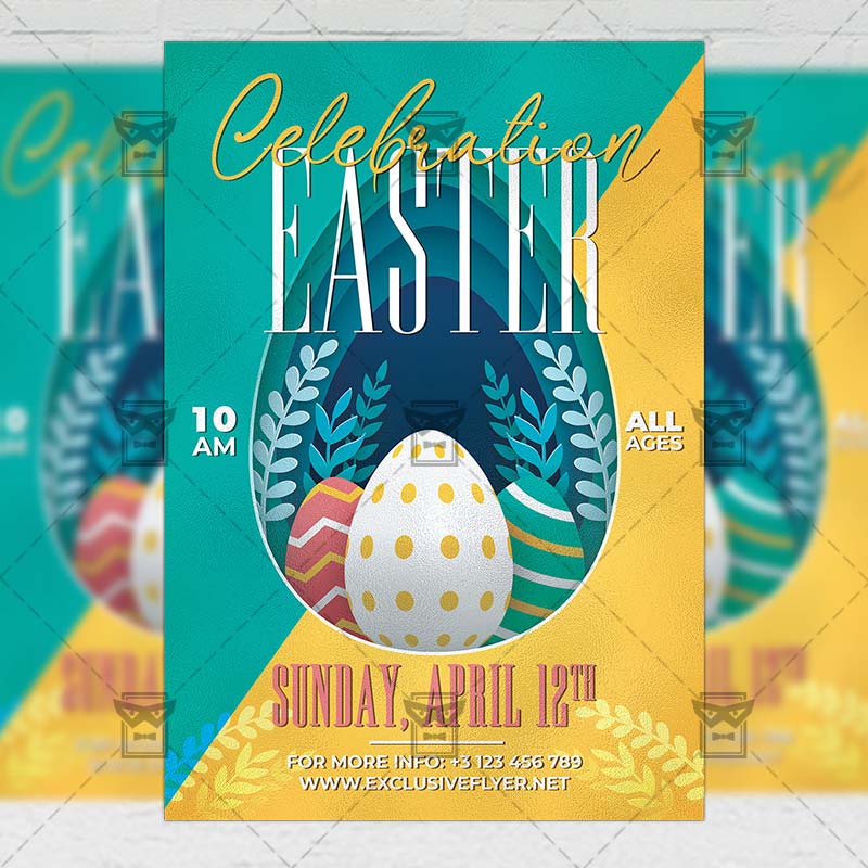 easter_celebration_2020-premium-flyer-template-1.jpg Easter Celebration 2020 Template - Flyer PSD + Instagram Ready Size