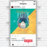 Easter Celebration 2020 Template - Flyer PSD + Instagram Ready Size