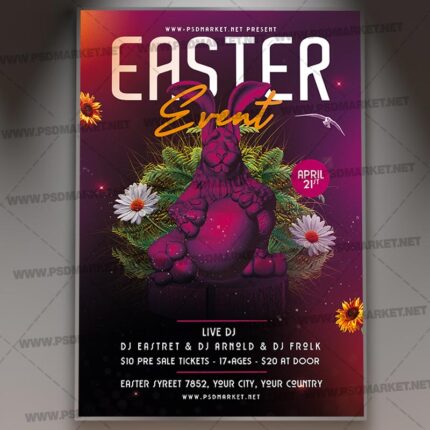 Download Easter Event Party Template - Flyer PSD