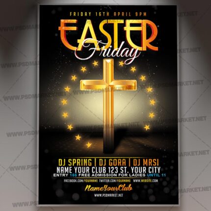 Download Easter Friday Template - Flyer PSD