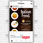 Italian Food Delivery Template - Flyer PSD + Instagram Ready Size