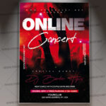 Download Live Online Concert Template - Flyer PSD